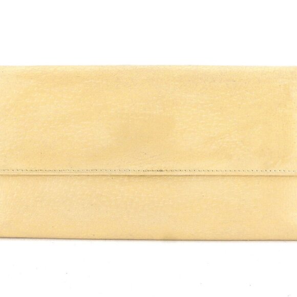 GUCCI long wallet G mark beige leather Authentic USED - Picture 1 of 8